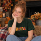 Fall GOBBLE turkey block text Thanksgiving Unisex T-Shirt