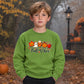 Fall vibes cute autumn character Halloween Kids Sweatshirt