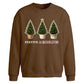 Festive And Fabulous Trees Christmas Oversized Sweatshirt