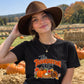 Festive autumn crew graphic Thanksgiving Ladies T-Shirt