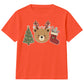 Festive Bear Antler Tree Stocking Christmas Kids T-Shirt