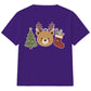 Festive Bear Antler Tree Stocking Christmas Kids T-Shirt