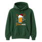 Festive Brewmas Beer Mug Antlers Christmas Unisex Hoodies