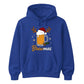 Festive Brewmas Beer Mug Antlers Christmas Unisex Hoodies