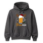 Festive Brewmas Beer Mug Antlers Christmas Unisex Hoodies