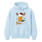 Festive Brewmas Beer Mug Antlers Christmas Unisex Hoodies