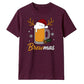 Festive Brewmas Beer Mug Graphic Christmas Unisex T-Shirt