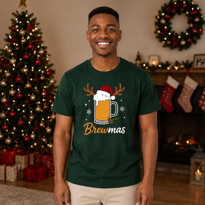 Festive Brewmas Beer Mug Graphic Christmas Unisex T-Shirt