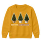Festive Fabulous Potted Trees Art Christmas Kids Sweatshirt
