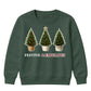 Festive Fabulous Potted Trees Art Christmas Kids Sweatshirt