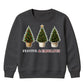 Festive Fabulous Potted Trees Art Christmas Kids Sweatshirt