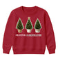 Festive Fabulous Potted Trees Art Christmas Kids Sweatshirt