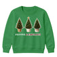 Festive Fabulous Potted Trees Art Christmas Kids Sweatshirt