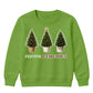 Festive Fabulous Potted Trees Art Christmas Kids Sweatshirt