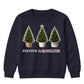 Festive Fabulous Potted Trees Art Christmas Kids Sweatshirt