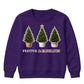 Festive Fabulous Potted Trees Art Christmas Kids Sweatshirt