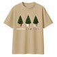 Festive Fabulous Potted Trees Christmas Oversized T-Shirt