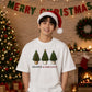 Festive Fabulous Potted Trees Christmas Oversized T-Shirt