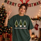 Festive Fabulous Potted Trees Christmas Oversized T-Shirt