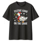 Festive Goose On The Loose Art Christmas Oversized T-Shirt