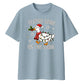Festive Goose On The Loose Art Christmas Oversized T-Shirt