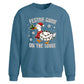 Festive Goose On The Loose Christmas Oversized Sweatshirt