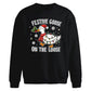 Festive Goose On The Loose Christmas Oversized Sweatshirt