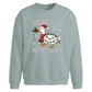 Festive Goose On The Loose Christmas Oversized Sweatshirt