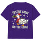 Festive Goose On The Loose Graphic Christmas Kids T-Shirt