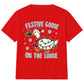 Festive Goose On The Loose Graphic Christmas Kids T-Shirt
