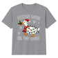 Festive Goose On The Loose Graphic Christmas Kids T-Shirt