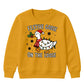 Festive Goose On The Loose Print Christmas Kids Sweatshirt