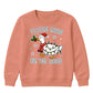 Festive Goose On The Loose Print Christmas Kids Sweatshirt