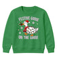 Festive Goose On The Loose Print Christmas Kids Sweatshirt