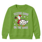 Festive Goose On The Loose Print Christmas Kids Sweatshirt