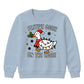 Festive Goose On The Loose Print Christmas Kids Sweatshirt