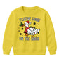 Festive Goose On The Loose Print Christmas Kids Sweatshirt