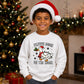 Festive Goose On The Loose Print Christmas Kids Sweatshirt