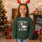 Festive Goose On The Loose Print Christmas Kids Sweatshirt