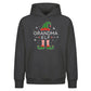 Festive Grandma Elf Holidays Christmas Oversized Hoodie