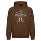 Festive Grandma Elf Holidays Christmas Oversized Hoodie