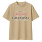 Festive grandma holiday graphic Christmas Oversized T-Shirt