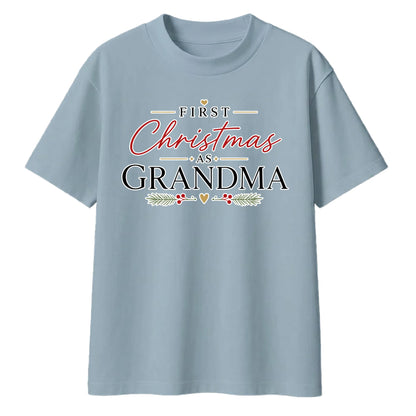 Festive grandma holiday graphic Christmas Oversized T-Shirt