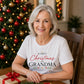 Festive grandma holiday graphic Christmas Oversized T-Shirt