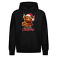Festive highland cow graphic Christmas Oversized Hoodie