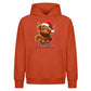Festive highland cow graphic Christmas Oversized Hoodie