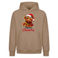 Festive highland cow graphic Christmas Oversized Hoodie
