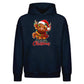 Festive highland cow graphic Christmas Oversized Hoodie