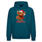 Festive highland cow graphic Christmas Oversized Hoodie