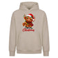 Festive highland cow graphic Christmas Oversized Hoodie